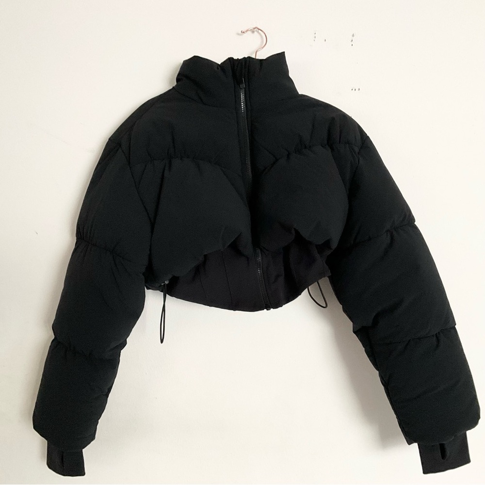 Alo Yoga Main Act Corset Puffer Black M - Picture 6 of 16